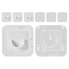 월드크린 커튼봉 무타공 지지 브라켓 홀더 20mm, 랜덤발송, 8개