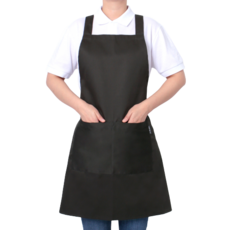 LAMIA STELLA 加厚H型咖啡廳咖啡師圍裙 M, 炭灰色, 1個