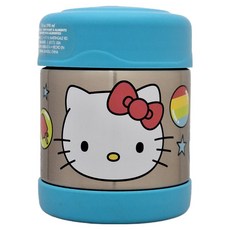 THERMOS 膳魔師 悶燒罐, 304不鏽鋼, 保溫保冷悶燒, 凱蒂貓 藍色, 290ml, 1個