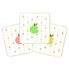 Peilou 貝柔 抑菌紗布小方巾 蘋果 HP6002