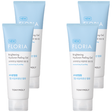 Tony Moly Floria 亮白玻尿酸去角質凝膠, 4個, 170ml