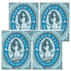 NORDUR 冰島女神 海鹽 原味 北極海鹽薄片, 250g, 4盒