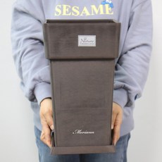 MORIANN 塑膠方形花盆+方盤, 2237 棕色, 1組