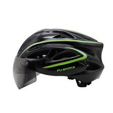 自行車用護目鏡安全帽, 黑綠