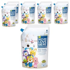 NATURE LOVE MERE Pororo 超濃縮凝膠嬰兒洗衣精 補充包, 1.5L, 6個