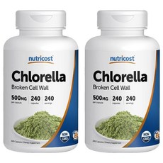 nutricost 綠藻保健食品, 240片, 2個