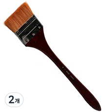 My Daily 美術用排刷 筆刷 胡桃木色, 2個, 3號