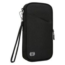 COMET RFID防盜旅行護照包, 防水防盜輕巧便攜多層收納機票證件包, 24 x 13 x 4cm