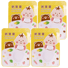 粥寶寶 無毒農 青蔬總匯吻仔魚 12個月以上, 120g, 4包