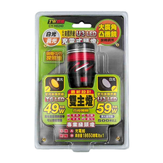 U3 LED頭燈, 美國原廠燈芯, 白光黃光, 四段式開關, 大廣角凸透鏡, 1個