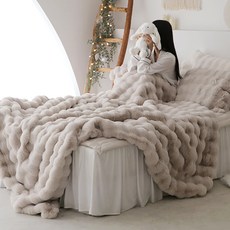 BasicTone Bunny Bunny 30mm長毛極細纖維鋪棉冬被套組