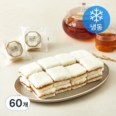 떡편 우유 꿀 설기 (냉동), 40g, 15개입, 4박스