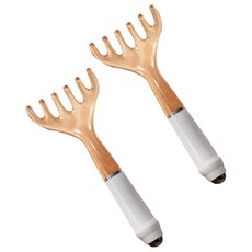 Yougoodcare 頭皮刮痧按摩梳, 2個, 棕色