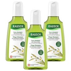 라우쉬 스위스 허벌 케어 샴푸, 200ml, 3개