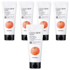 토니모리 이슬내린 폼클렌저 레드자몽, 180ml, 5개