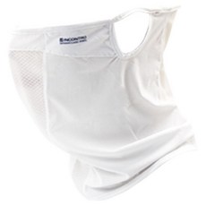 INCONTRO 耳掛式防曬涼感網眼面罩, 白色