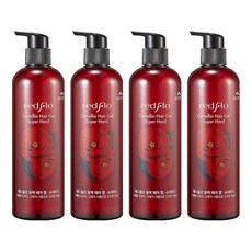 Redflo 持花男子 山茶花髮膠 超強定型, 500ml, 4個