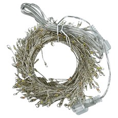 Winter Sketch 聖誕燈飾 粉彩流行燈泡 500顆 + 轉接器 + 無線遙控器套組, 1套, 透明電線