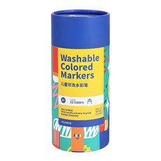 Kiddy Color 凯蒂卡乐 水洗彩色筆 錐形筆頭 兒童安全無毒 易清洗, 1組, 12色