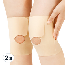컴피닛 슬림핏 얇은 무릎 보호대, 스킨, 2개