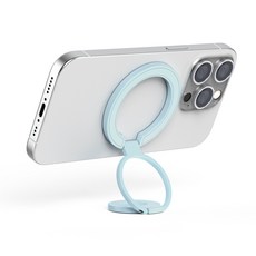 어반어스 맥세이프 양면자석 스마트톡 그립 휴대폰 거치대, 연블루, 1개