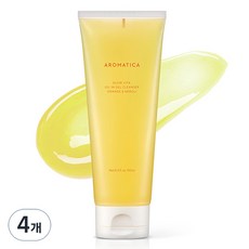 AROMATICA 煥亮維他命油感凝膠潔面乳 甜橙與橙花, 150ml, 4個
