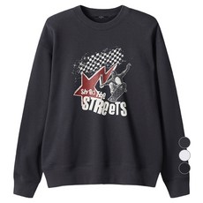 TOPTEN10 男女通用刷毛圖案運動衫 MSE4TR3903