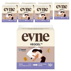 evne Veocel衛生棉, 夜用型(43cm), 10片, 8包