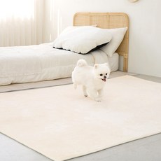 Leto 狗狗短毛地毯 LPM-R01, 象牙白, 1個