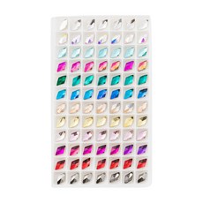 대용량 한 판 네일파츠 믹스 세트, 다이아 평스톤, 1개