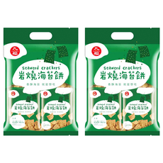 九福 岩燒海苔餅, 香酥海苔口味, 200g, 2袋