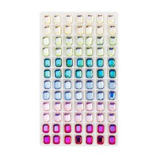 대용량 한 판 네일파츠 믹스 세트, 유니크 팔각 평스톤, 1개