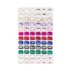 대용량 한 판 네일파츠 믹스 세트, 팔각 v컷, 1개