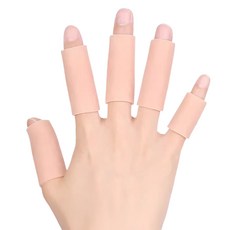 히즈플랜 손가락 마디 보호 골무, 살색, 10개