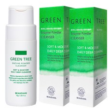 뷰디아니 그린 트리 효소 파우더 클렌저, 2개, 70g
