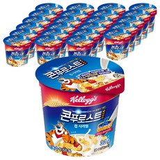 켈로그 콘푸로스트 컵 시리얼, 30g, 24개