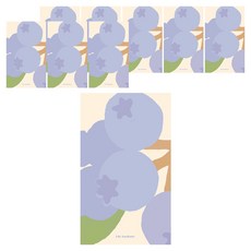 페이퍼리안 라이프가드너 메모패드 60 x 100 mm, 블루베리, 9개, 100매