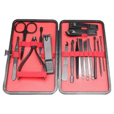 PP家居生活 不鏽鋼指甲剪工具16件組, 混色, 1套