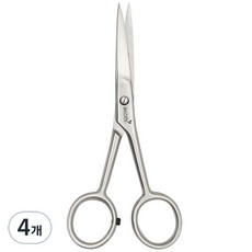 벨로티 맨즈 그루밍 수염정리가위, 4개, 무광실버