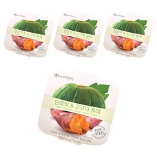 即食甜南瓜地瓜泥, 90g, 4入