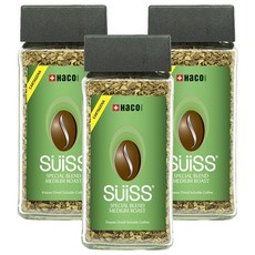 HaCO swiss 特調中烘焙即溶咖啡, 100g, 1罐, 3罐