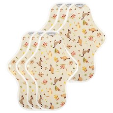 hannahpad 布質衛生棉 27 x 18cm 顏色隨機, 中型翅膀, 6片, 1組