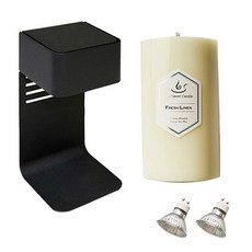 the Sweet 咖啡機造型黑色融蠟燈+YANKEE 蠟燭+鹵素燈泡 2入, 乾淨的床單