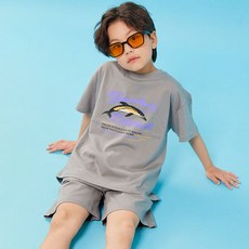 vavkids 兒童透氣海豚圖案上下裝套裝