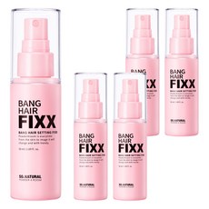 쏘내추럴 뱅 헤어 세팅 픽서, 5개, 50ml