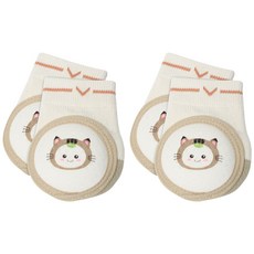 Veissue 孩童可愛足跟保護套 No.3, 微笑貓咪款, 2組