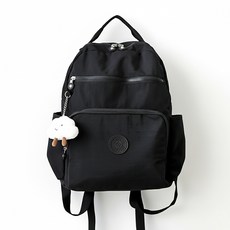 JIELSHI 捷朗仕 Miss Bag 女性用 bambino 超輕量防水旅行書包 + 套裝組合, 黑色