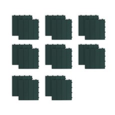 House Recipe byhome 分離式拼接地磚 地板材料, 深綠色, 16個
