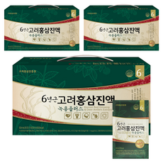 KOREA PREMIUM REDJINSENG 6年根高麗紅參萃取鹿茸液, 50ml, 30包, 3盒