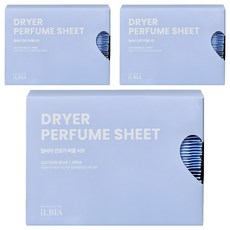 iLBIA 衣物烘香紙 棉花藍, 3個, 40入